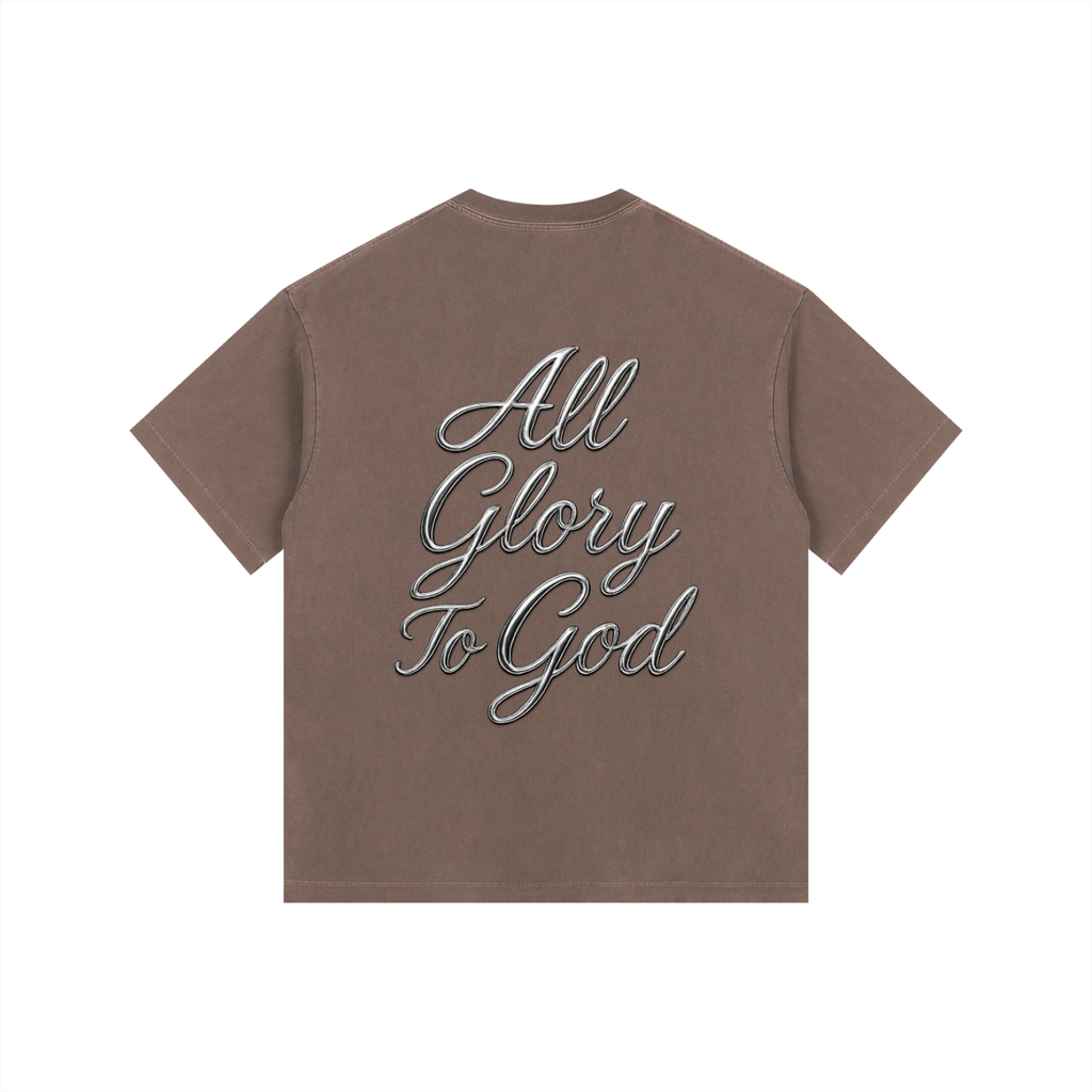 Vintage Washed Oversized CROSS T-Shirt