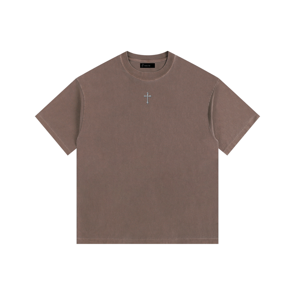 Vintage Washed Oversized CROSS T-Shirt