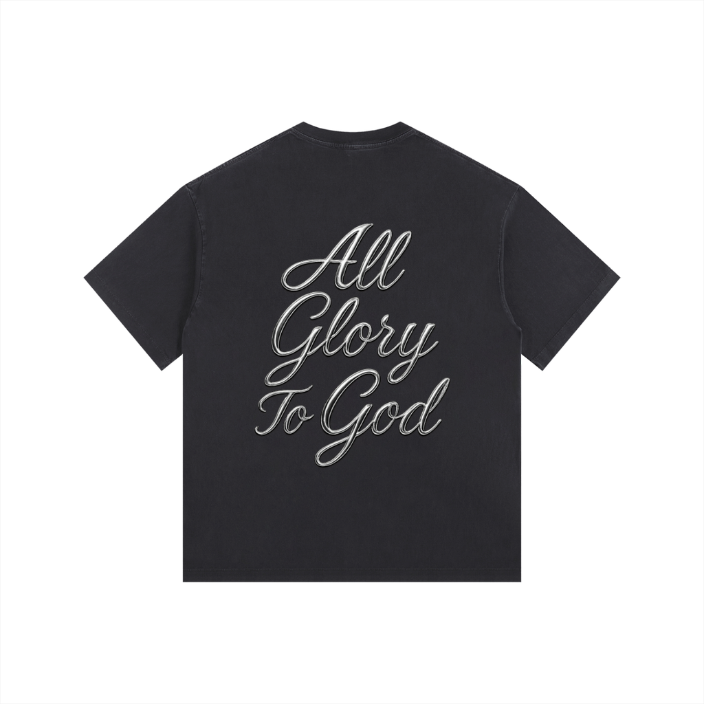 Vintage Washed Oversized CROSS T-Shirt