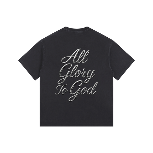 Vintage Washed Oversized CROSS T-Shirt