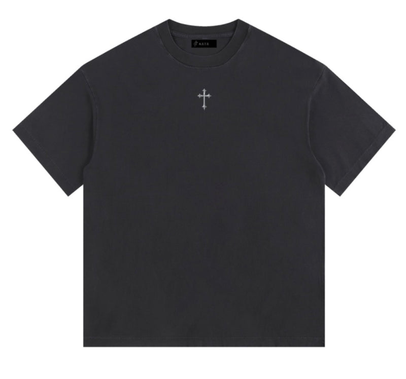 OVERSIZED VINTAGE WASH CROSS TEE