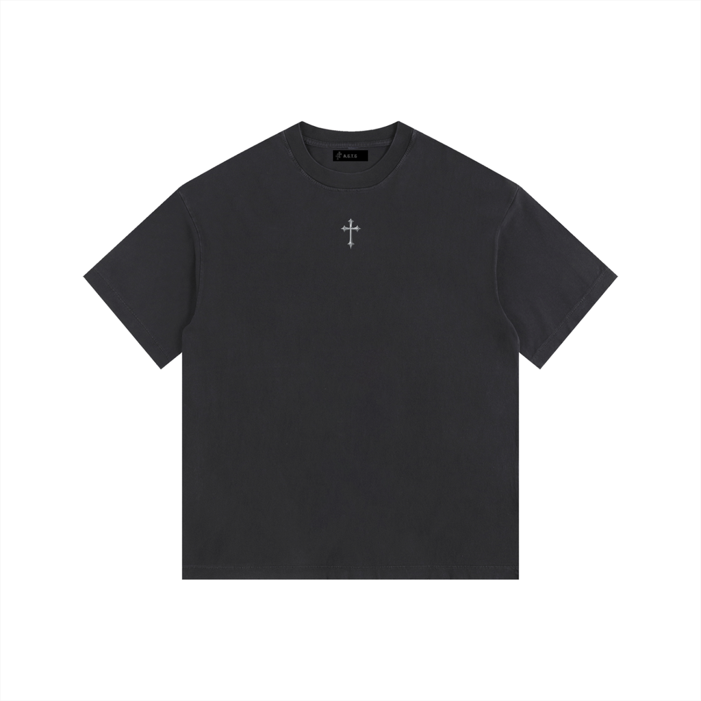 Vintage Washed Oversized CROSS T-Shirt